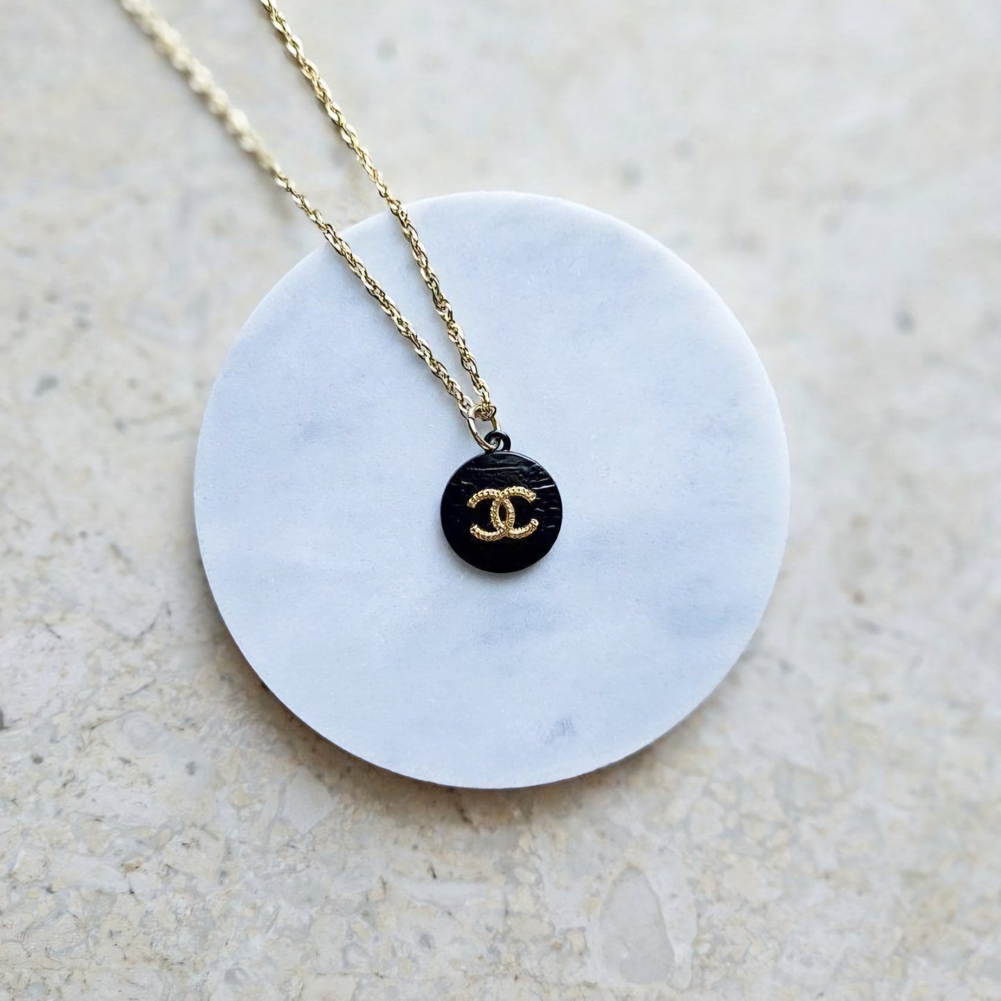 Chanel Gold Contrast Necklace