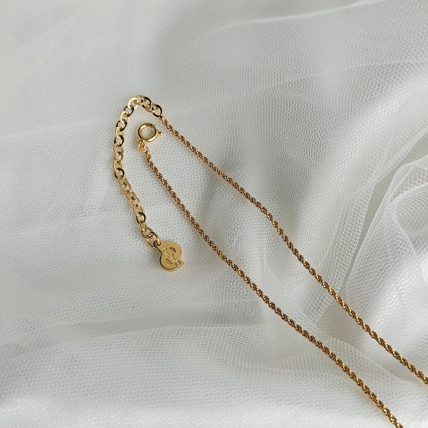 Christian Dior Vintage Gold Heart Necklace (Original)
