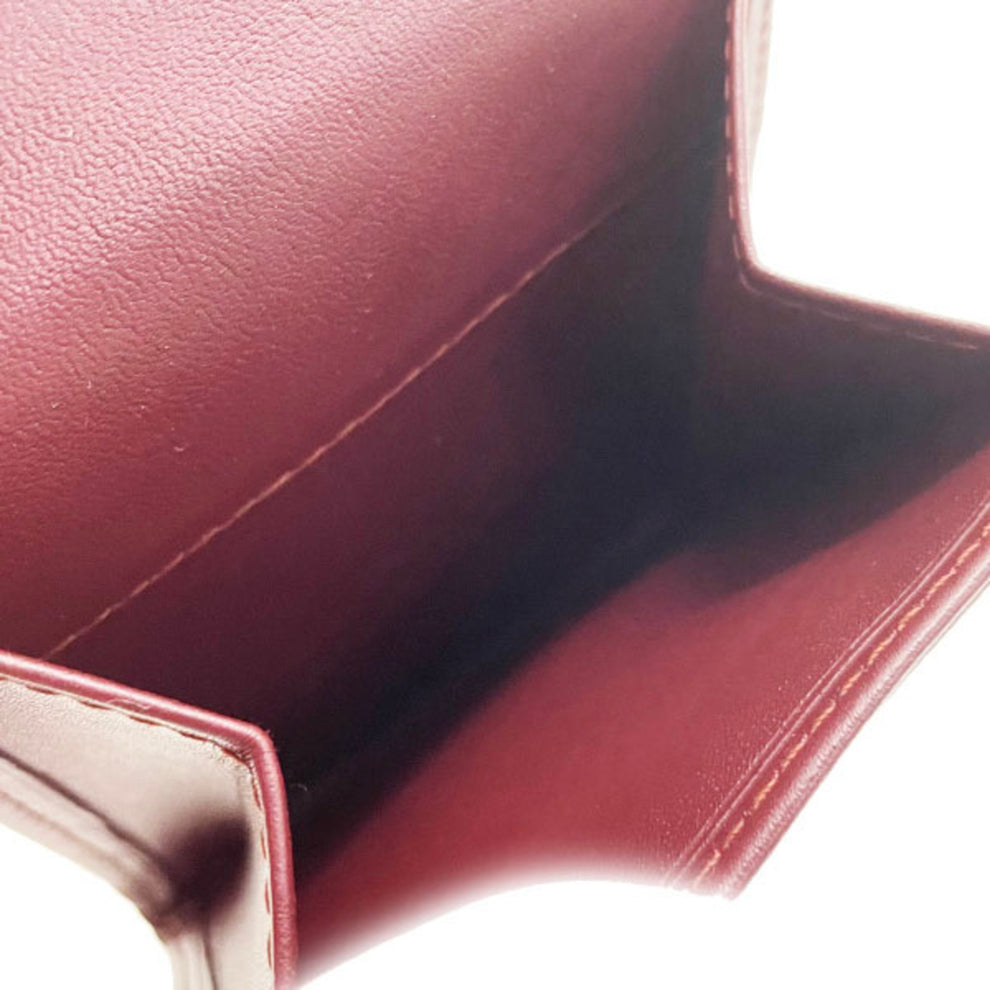 Cartier Coin Purse in Bordeaux Wine Red