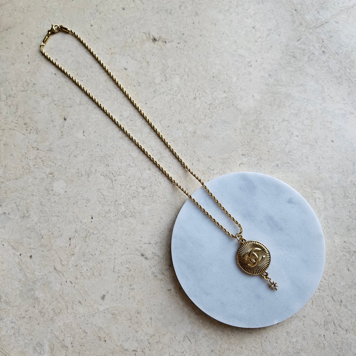 Vintage Chanel Star Drop Necklace (Redesigned)