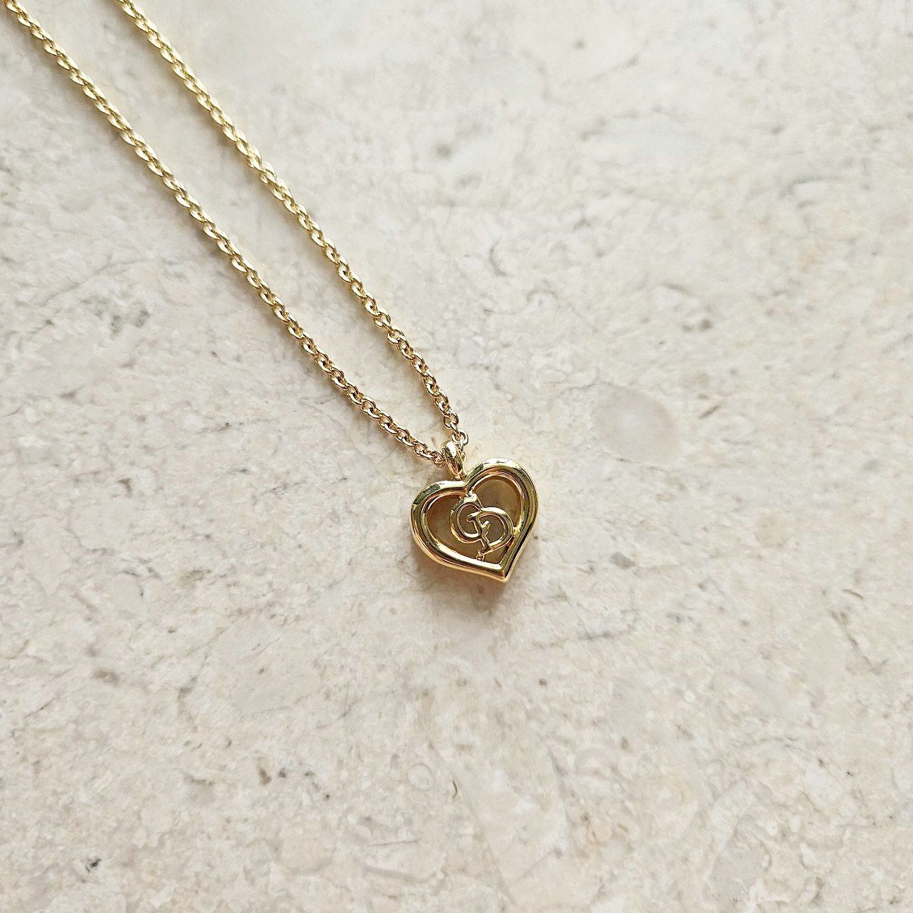 Dior Heart Gold Necklace