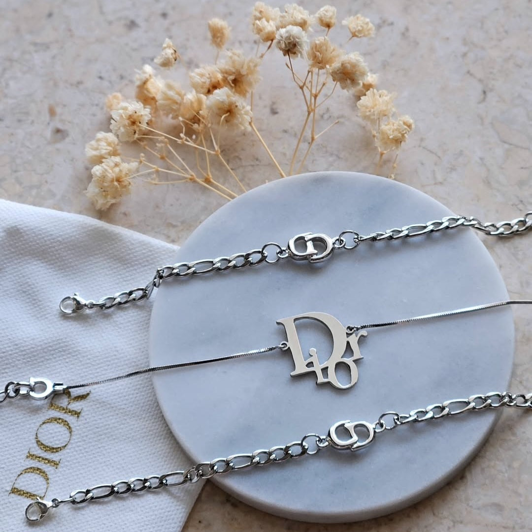Christian Dior Oblique Logo Bracelet (Redesigned)