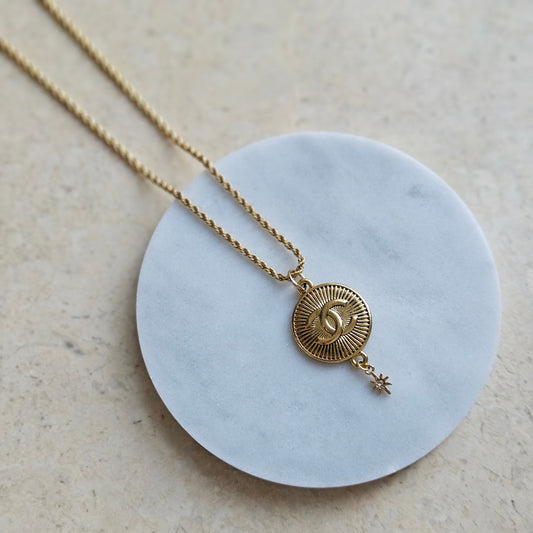 Vintage Chanel Star Drop Necklace (Redesigned)