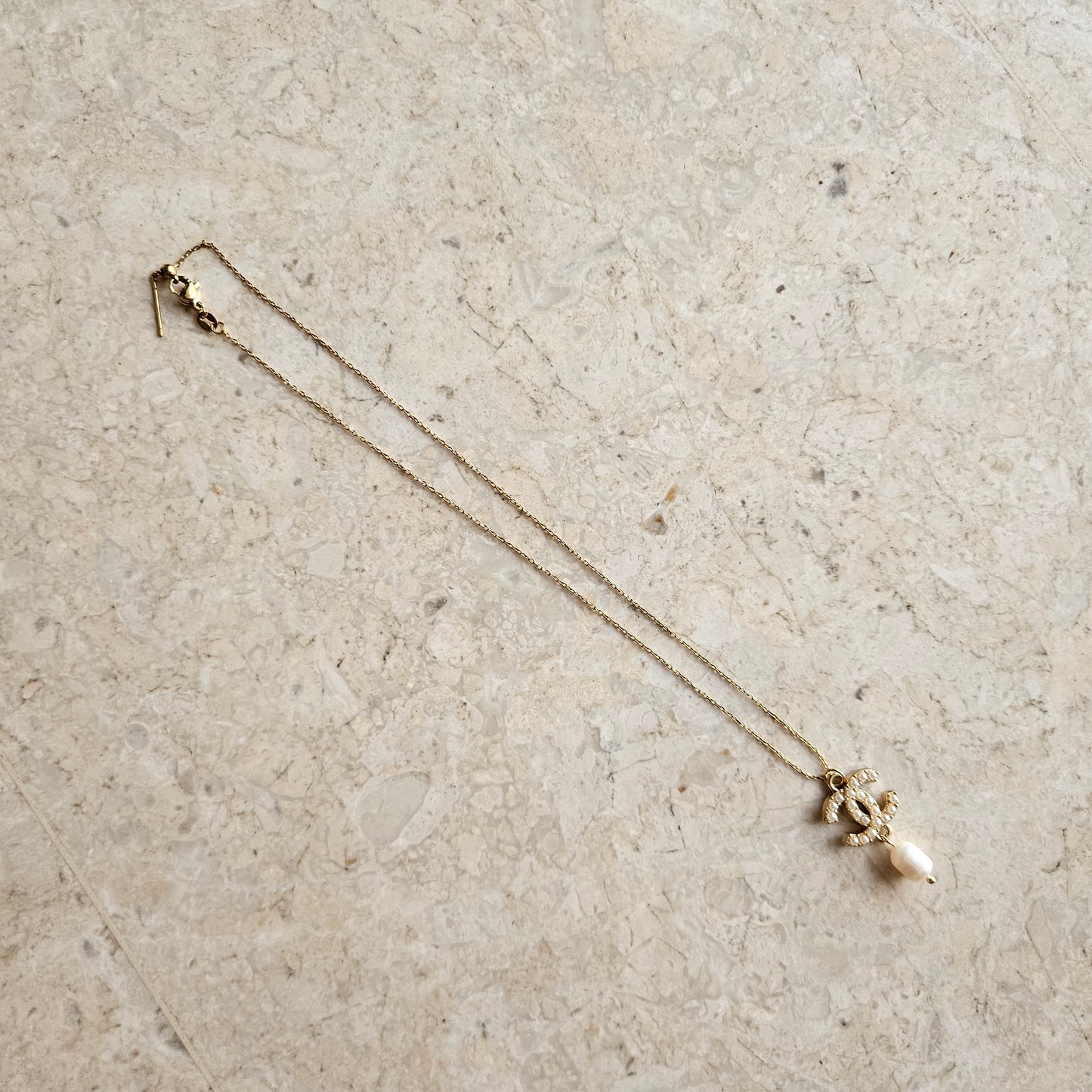 Chanel Pearl Gold Necklace (Redesigned) - Ethereal Gift