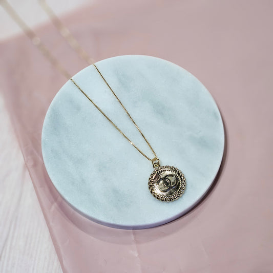 Vintage Gold Chanel Wreath Necklace (Redesigned)