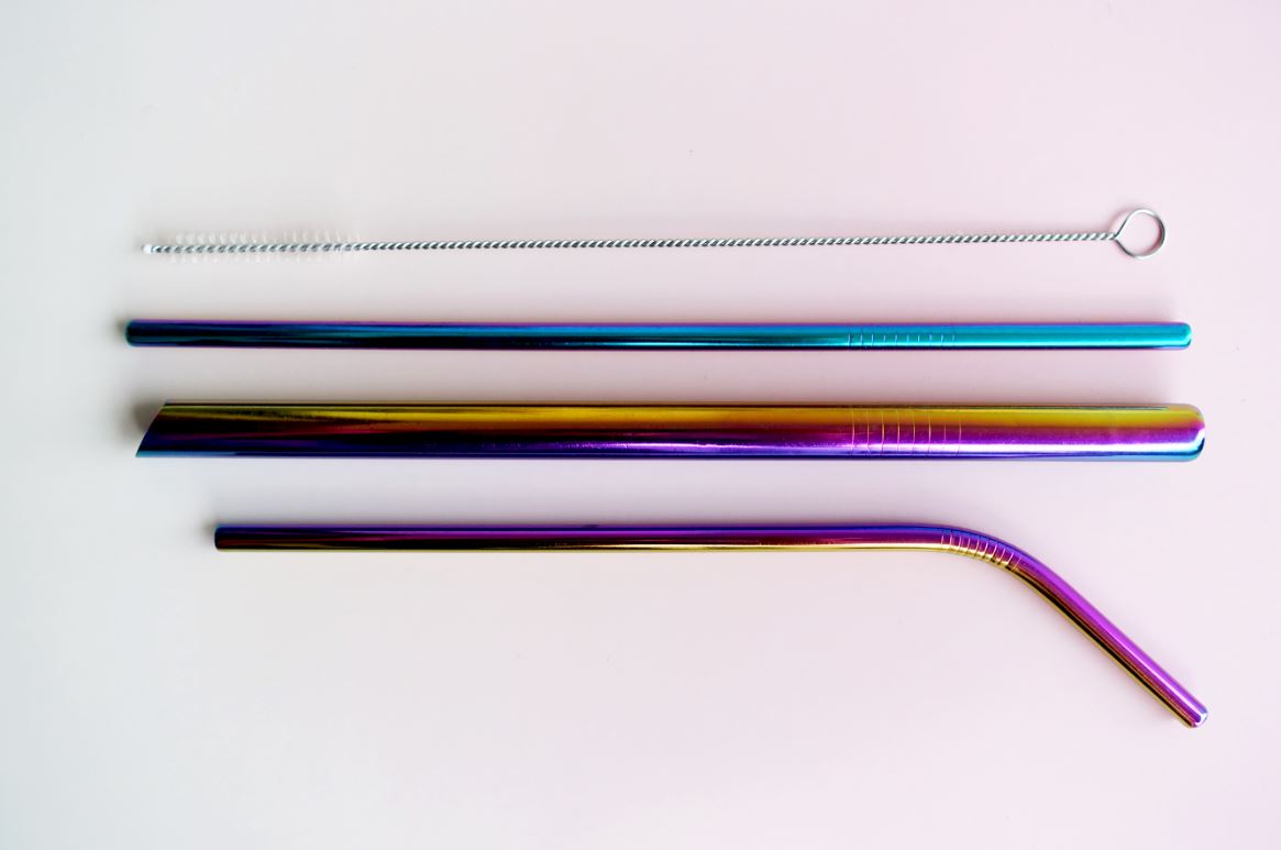 Stainless Steel Metal Straw Wheatbox Set - Ethereal Gift