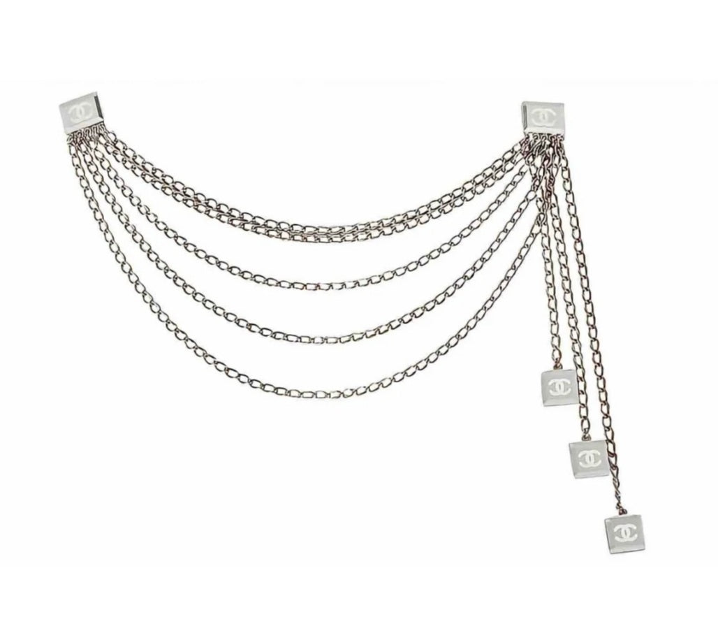 Chanel Mirrored Glass 2003 Cruise Collection Necklace (Redesigned)