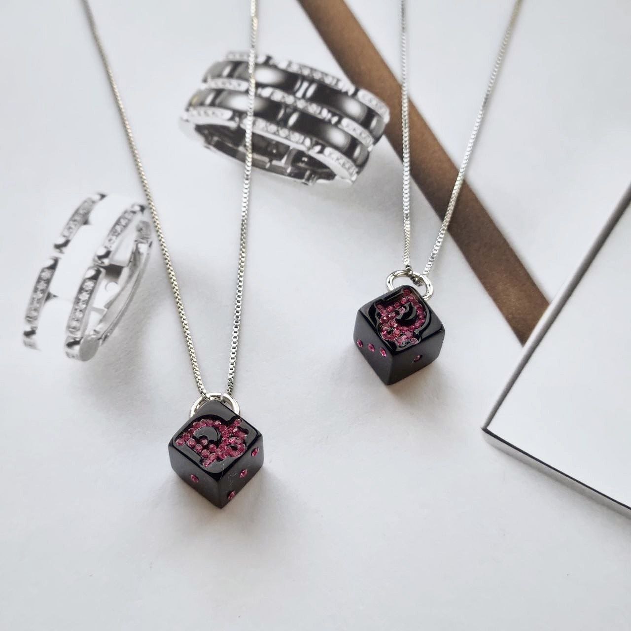 Dior Dice Logo Necklace (Redesigned)