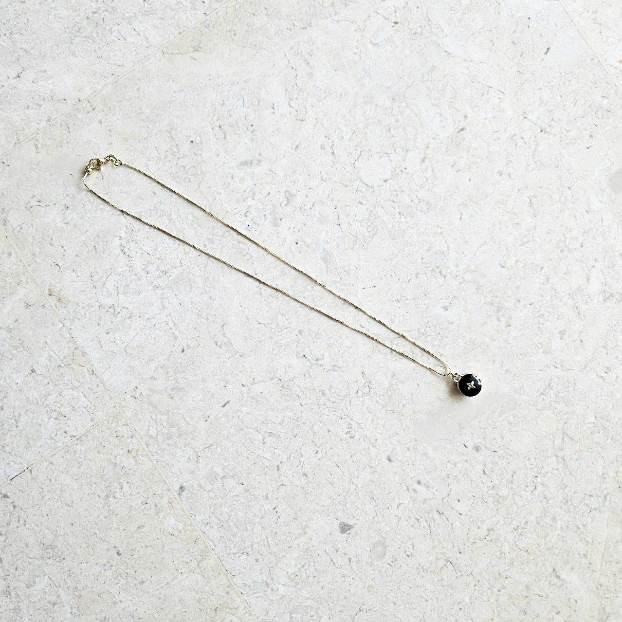 LV Black Pastille Classic Necklace