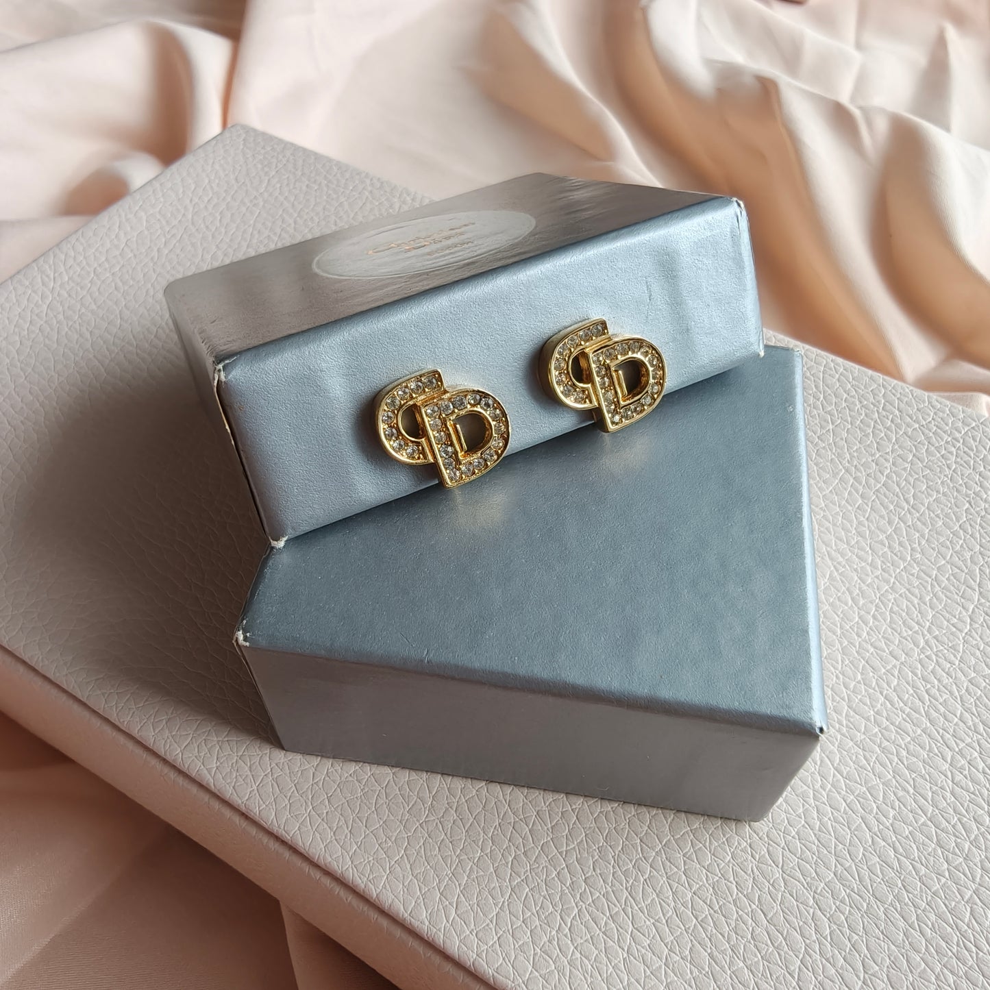 Vintage Dior Rhinestone Clip-On (Original with box)