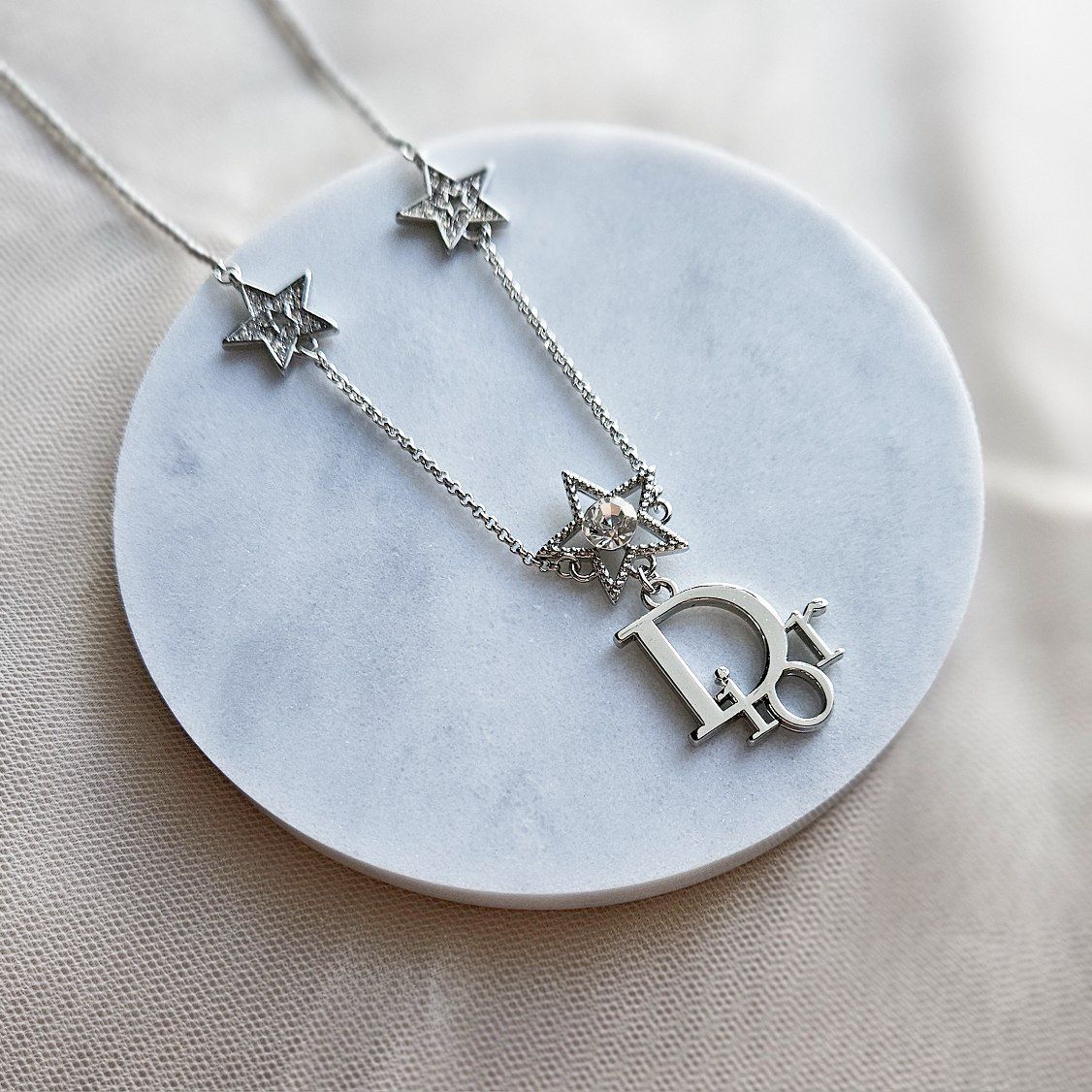 Dior Silver Star Necklace