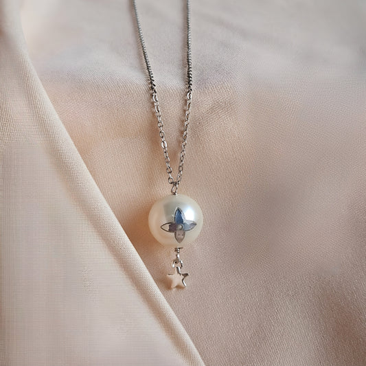 LV Star Faux Pearl Necklace (Redesigned) - Ethereal Gift