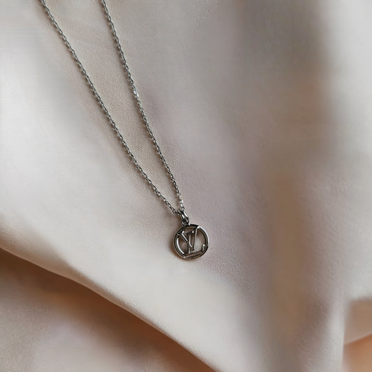 LV Silver Dainty Necklace (Redesigned) - Ethereal Gift