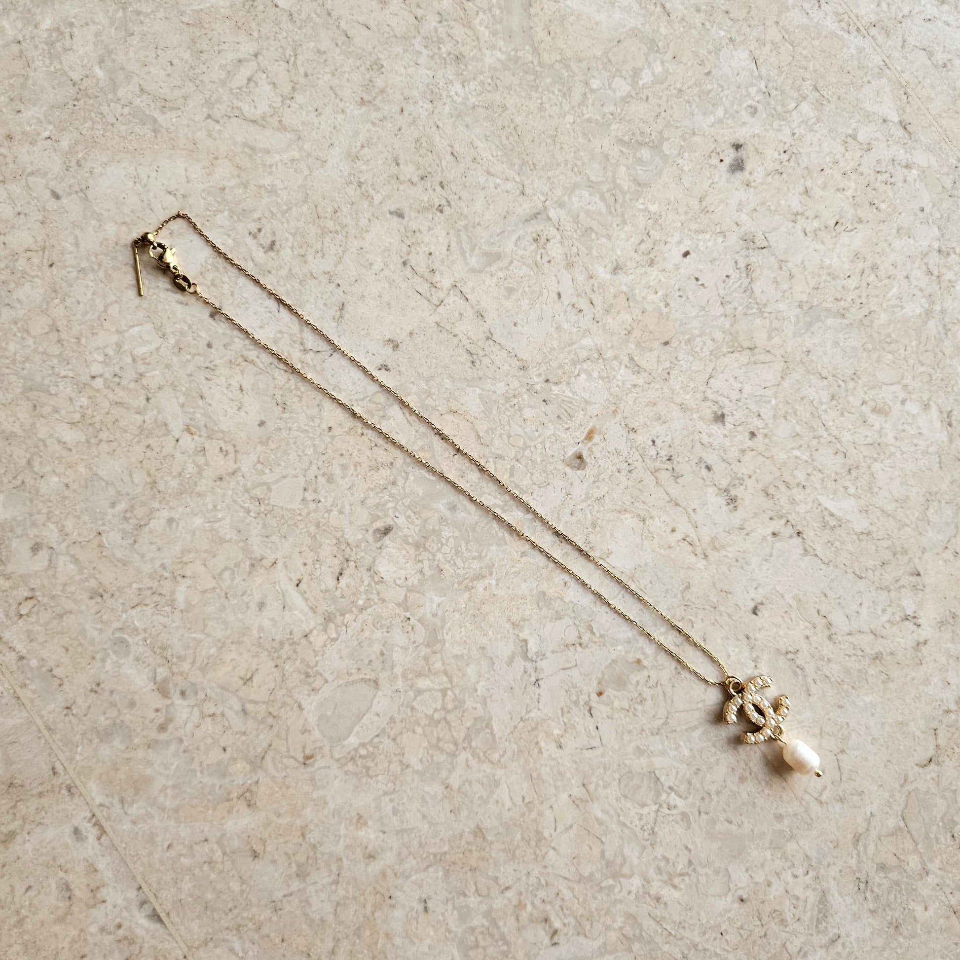 Chanel Pearl Gold Necklace (Redesigned) - Ethereal Gift