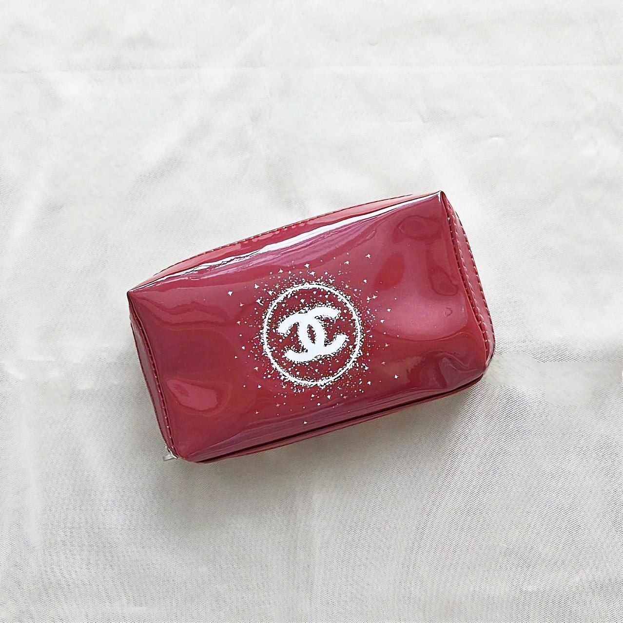 Chanel Red Novelty Pouch