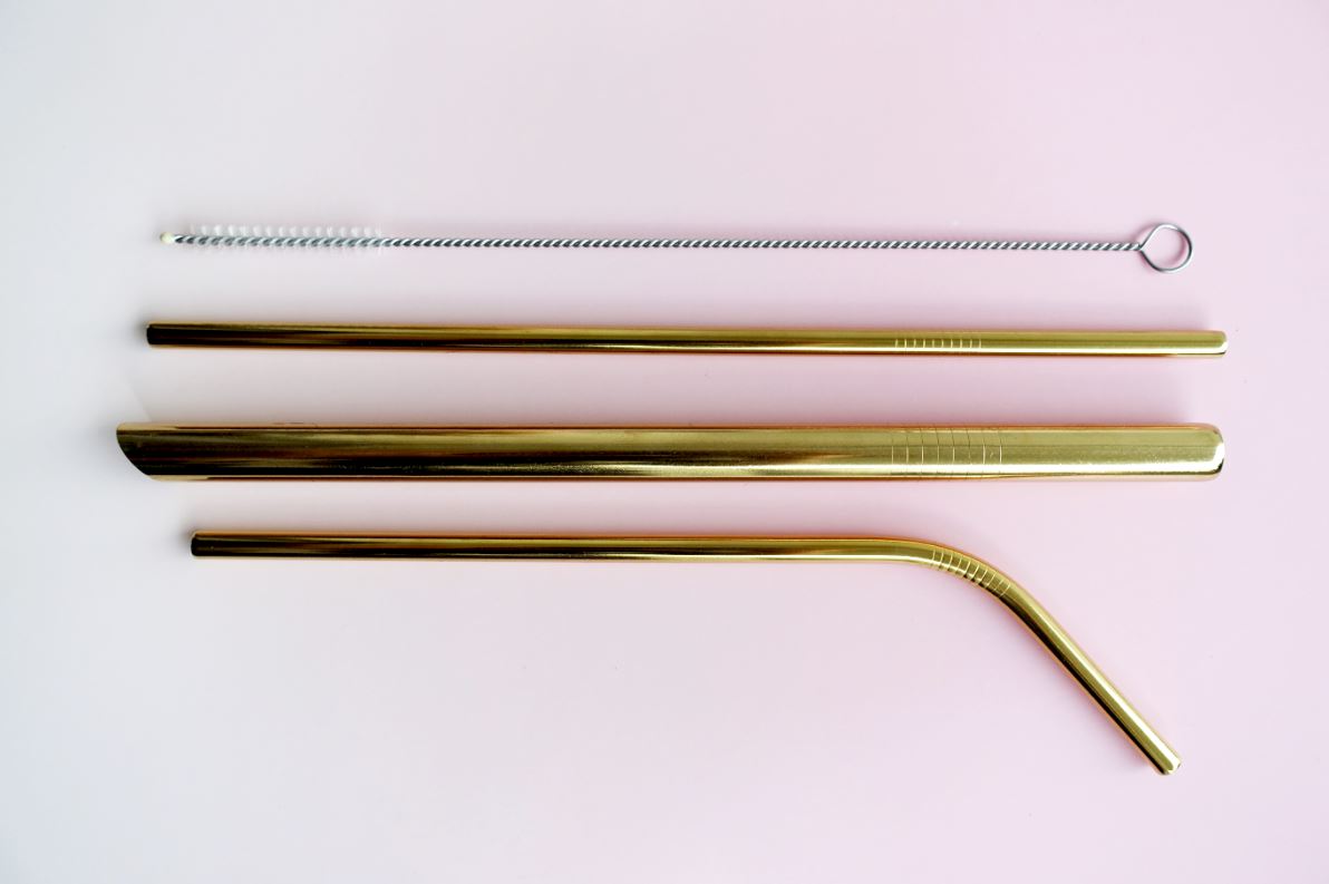 Stainless Steel Metal Straw Wheatbox Set - Ethereal Gift