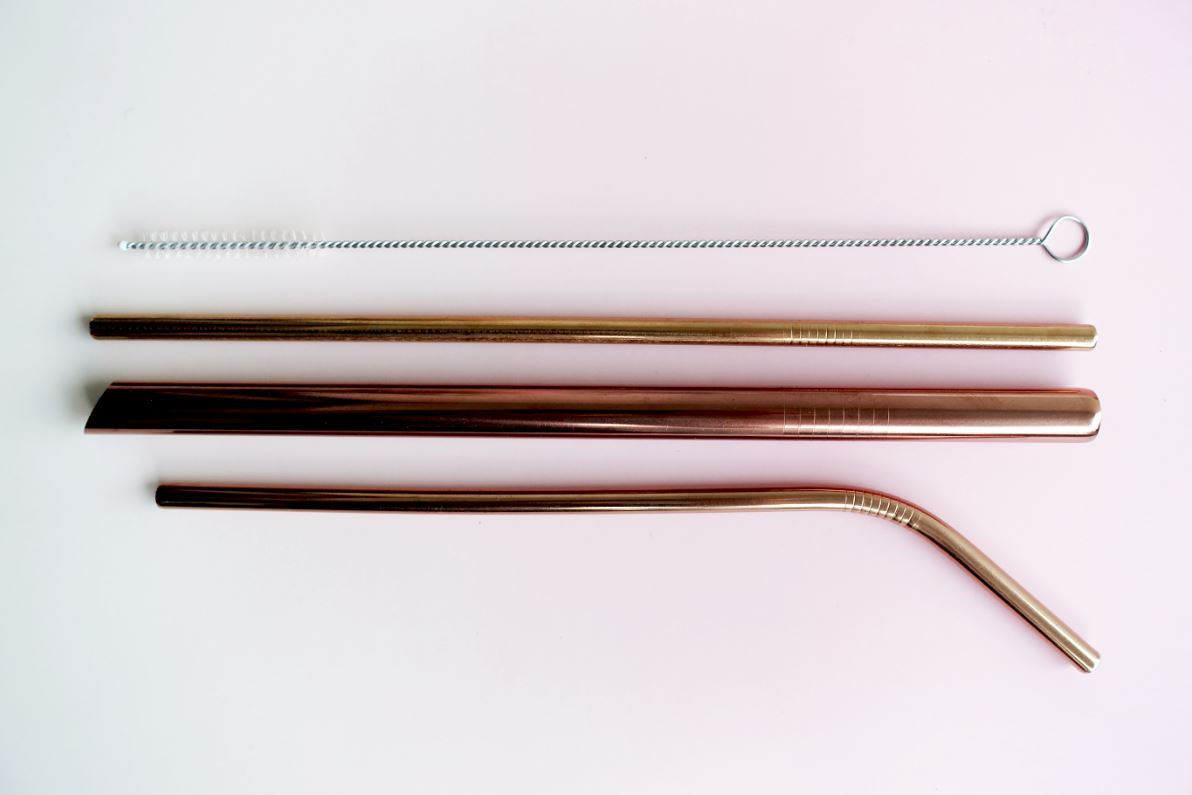 Stainless Steel Metal Straw Wheatbox Set - Ethereal Gift