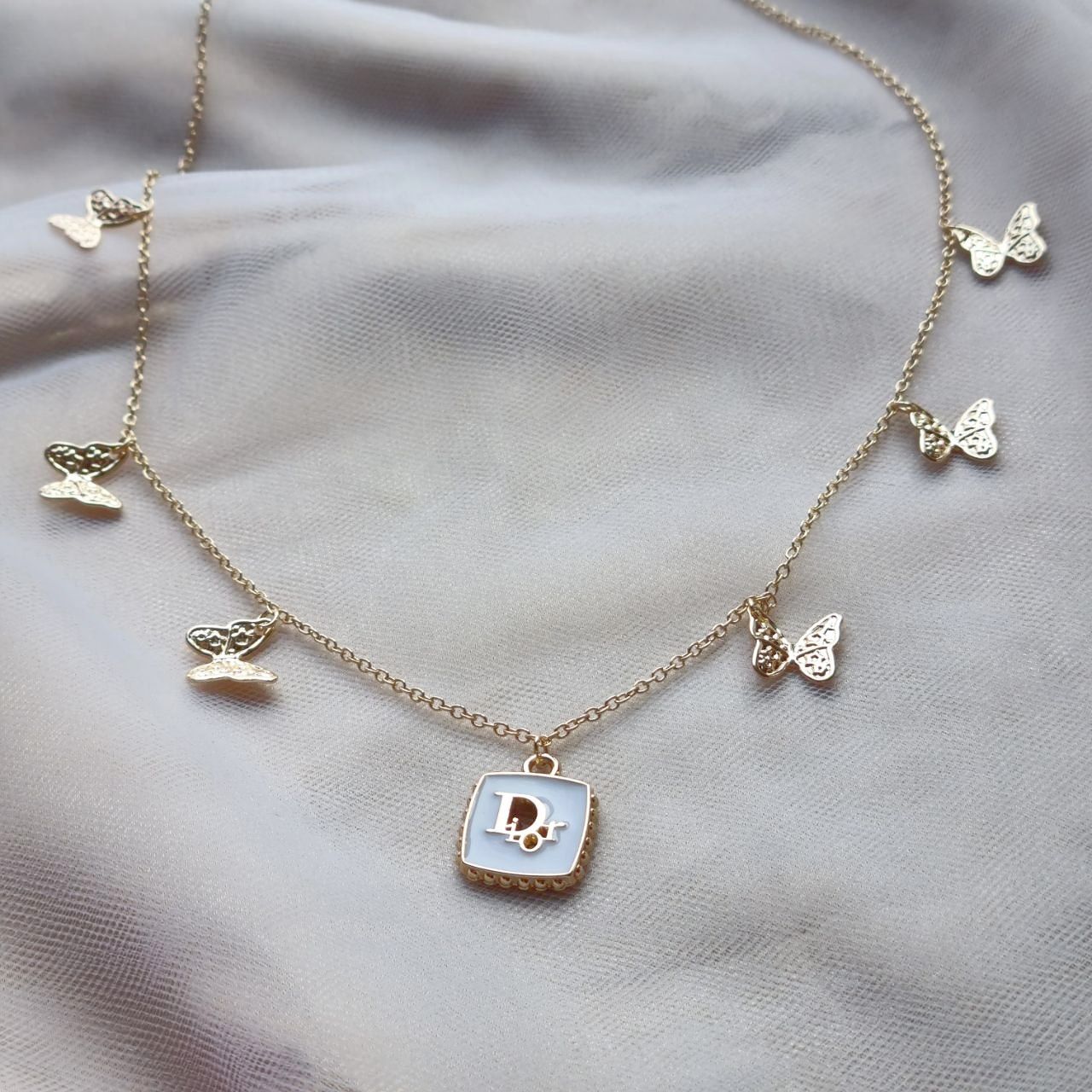 Dior White x Gold Necklace