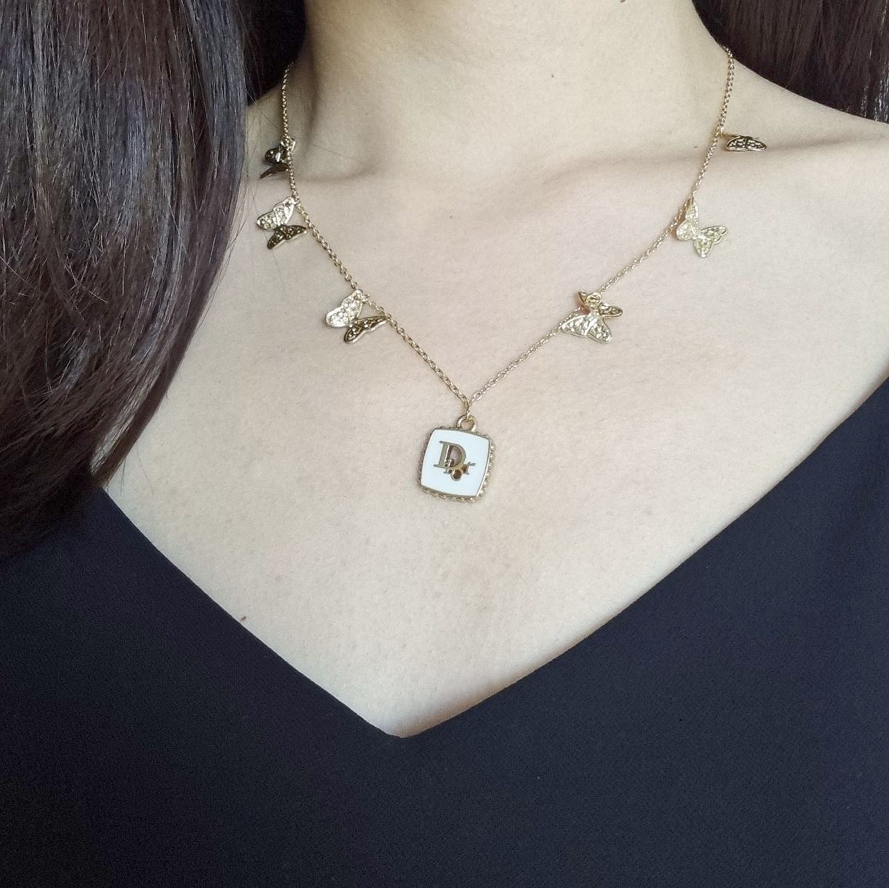 Dior White x Gold Necklace