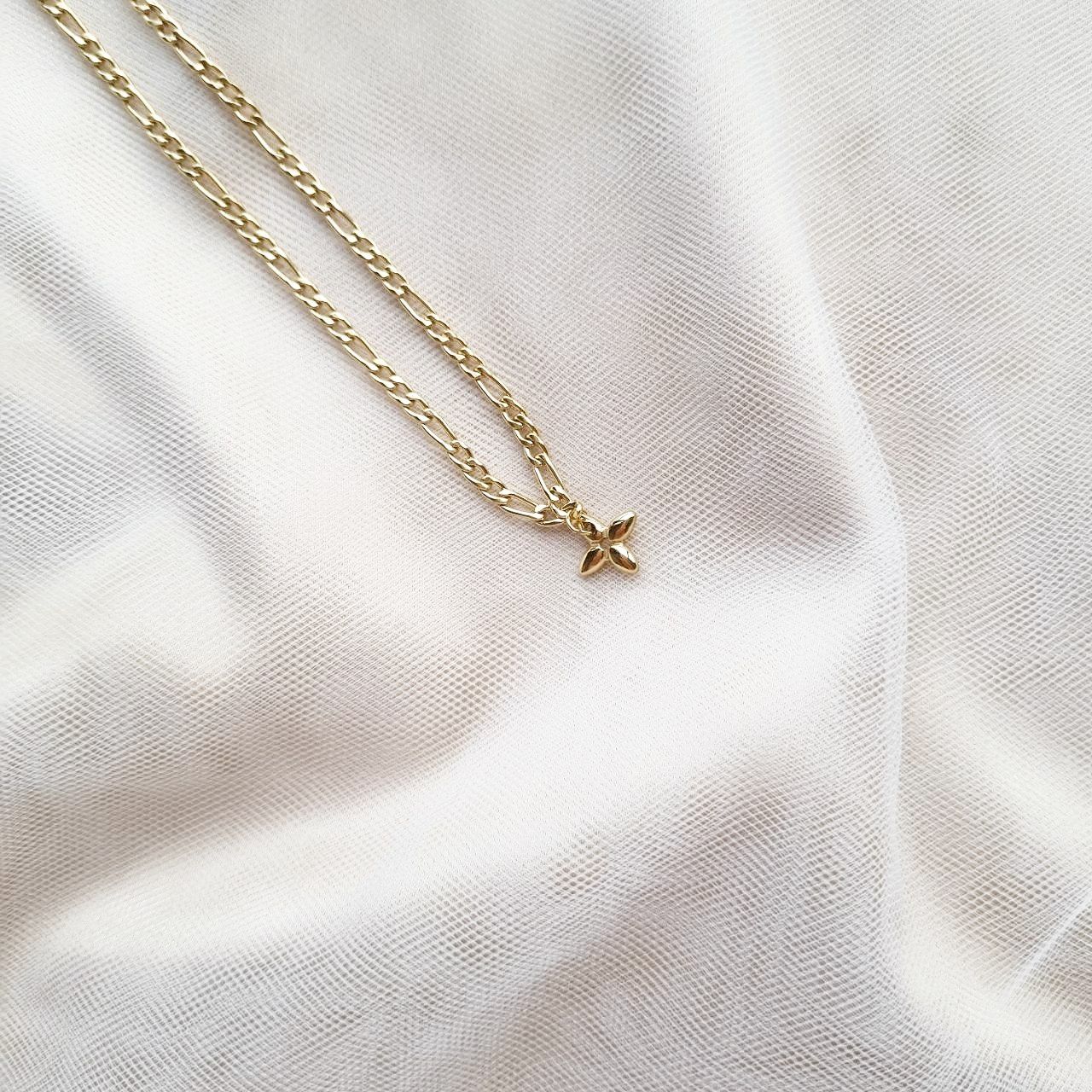 LV Flower Delicate Gold Necklace