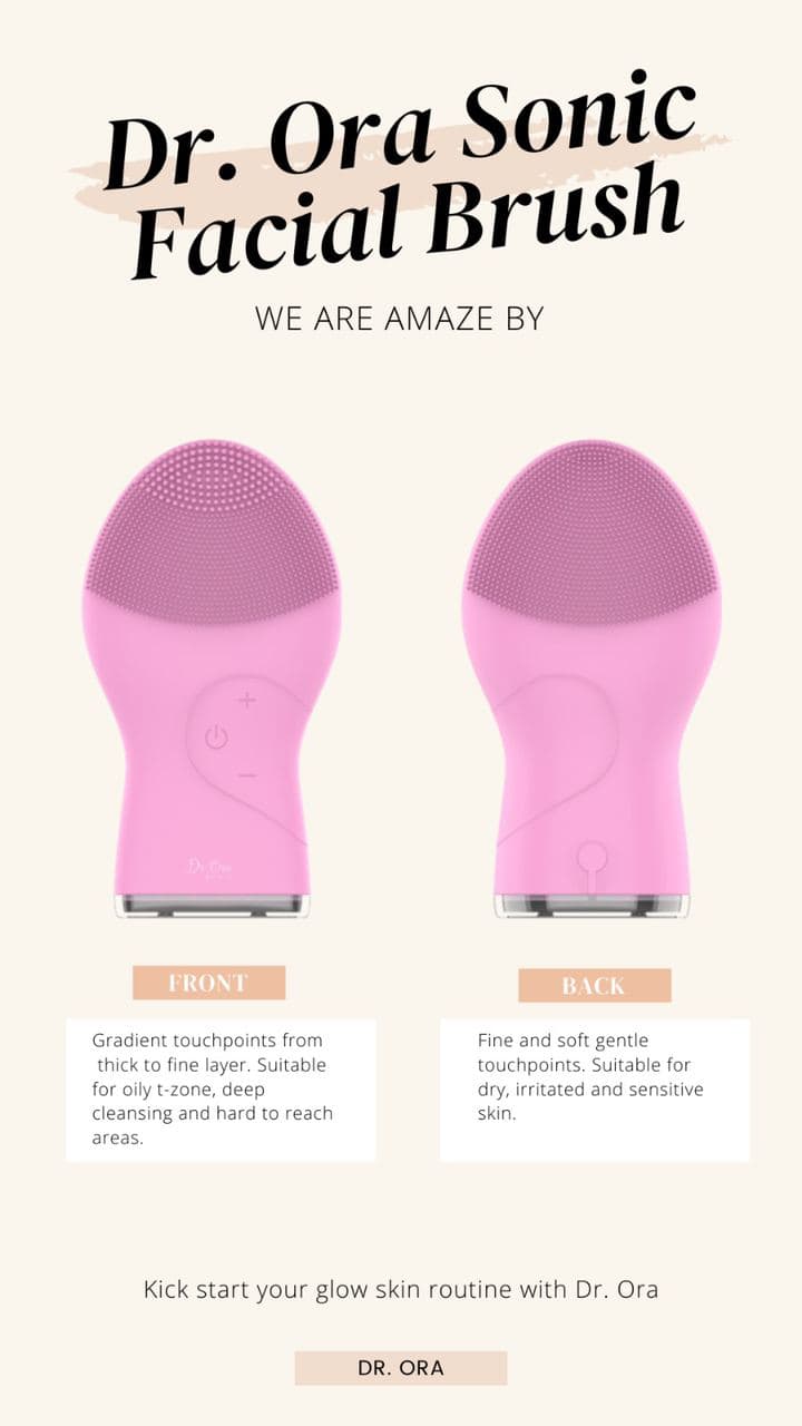 Sonic Revolutionary Facial Cleansing Brush [Pink]