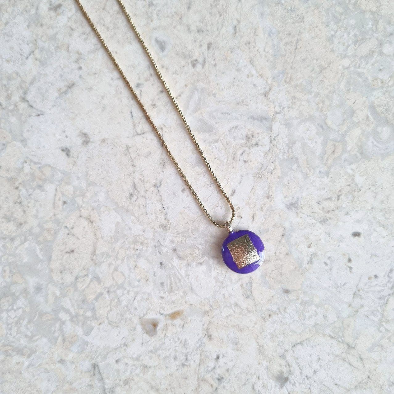Palazzo Fendi Reversible Purple Necklace